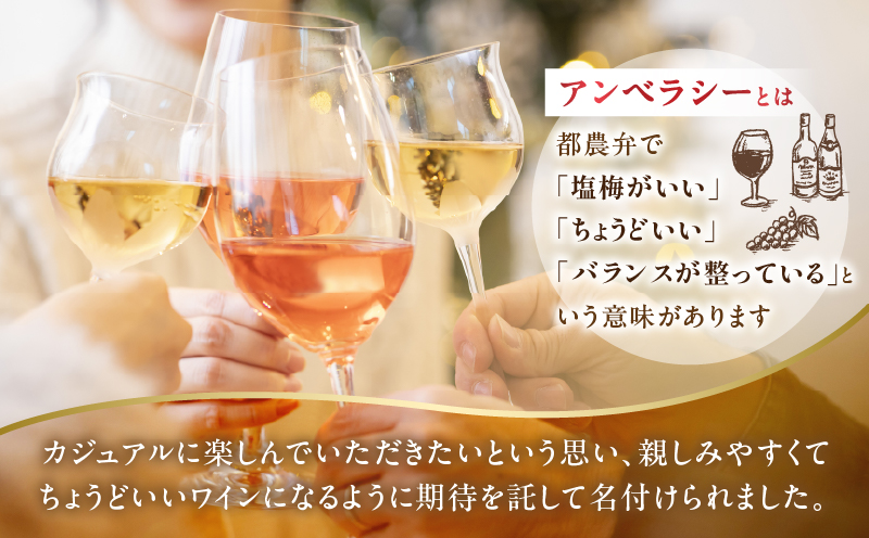 【数量限定】アンベラシー ホワイト(計1本) ワイン 酒 アルコール 国産_T014-048