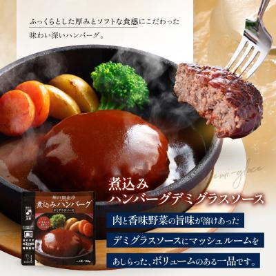 ふるさと納税 京都市 神戸開花亭 煮込みハンバーグ3種 カレー シチュー 5袋セット|京都 有名店 洋食 人気セット |  | 01