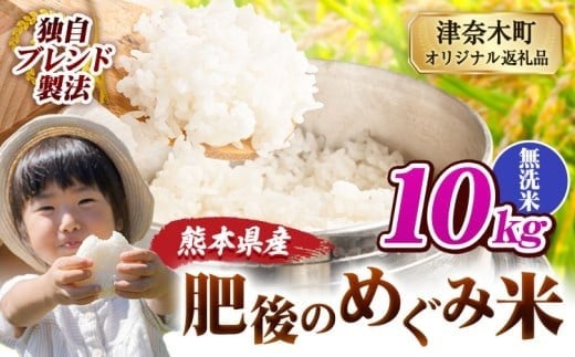 無洗米 熊本県産 ブレンド米 肥後のめぐみ米 10kg 熊本県産 ふるさと納税 精米 米 こめ ふるさとのうぜい コメ お米 おこめ《7-14日以内に出荷予定(土日祝を除く)》