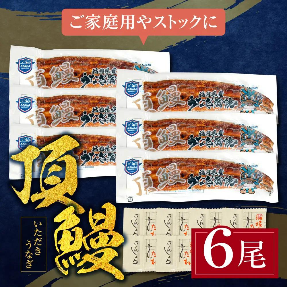 Y36-18R01 【丑の日7/25までにお届け】頂鰻 福岡県産うなぎの蒲焼 6尾セット うなぎ
