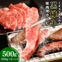 【ふるさと納税】黒樺牛 焼肉用カルビ 500g（250g×2パック） 肉 お肉 牛肉 和牛 黒毛和牛 国産 冷凍 焼き肉 焼肉 冷凍 熊本県 送料無料