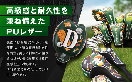 【ルーツゴルフ】ヘッドカバーVer.4（ドライバー用）｜ゴルフ 人気ブランド 飛距離にこだわり