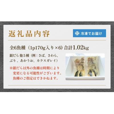 ふるさと納税 石巻市 西京漬 銀だら セット 6種 漬魚 漬け 西京焼 銀鱈 ぎんだら 味噌 魚 冷凍 おかず 石巻市 |  | 03
