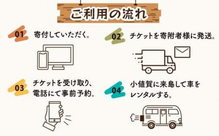 レンタカー 1日 利用券  4-8人乗り【福崎レンタカー】[DAL001]/ 長崎 小値賀 島 レンタル カー 旅 旅行