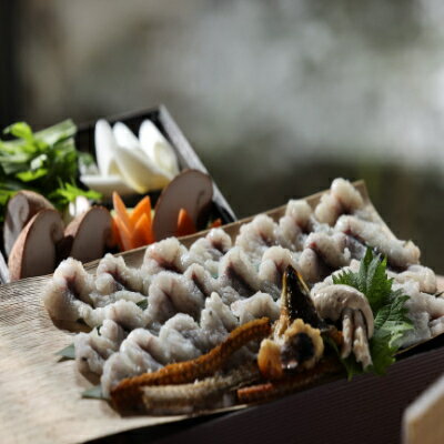 【ふるさと納税】うなぎしゃぶ約2人前〆の蓮根麺付き【配送不可地域：離島・北海道・沖縄県・東北・関東・九州】【1216335】