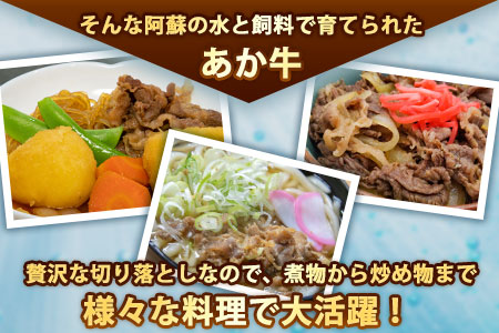 あか牛 切り落とし 500g 肉のみやべ《120日以内に出荷予定(土日祝除く)》モモ バラ カタ 熊本県産 熊本県 御船町