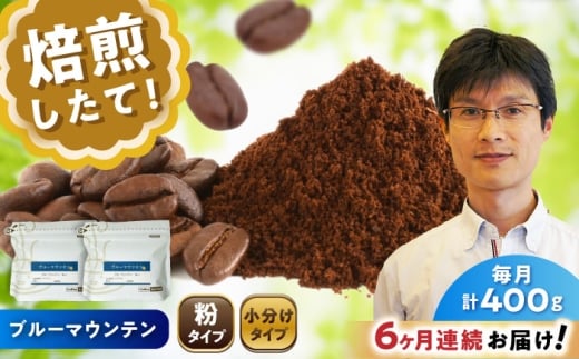 【全6回定期便】ブルーマウンテンNo.1 コーヒー粉 200g×2個 (粉/中挽き) / 珈琲 コーヒー 粉 / 瀬戸市 / Ｃｏｆｆｅｅ　ＳＡＫＵＲＡ [BBAB088]