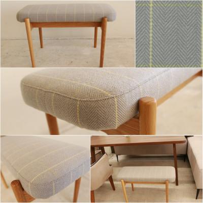 ふるさと納税 大川市 bolo stool Square S ベンチ 【グレー×イエロー/オーク/幅68cm】 |  | 01
