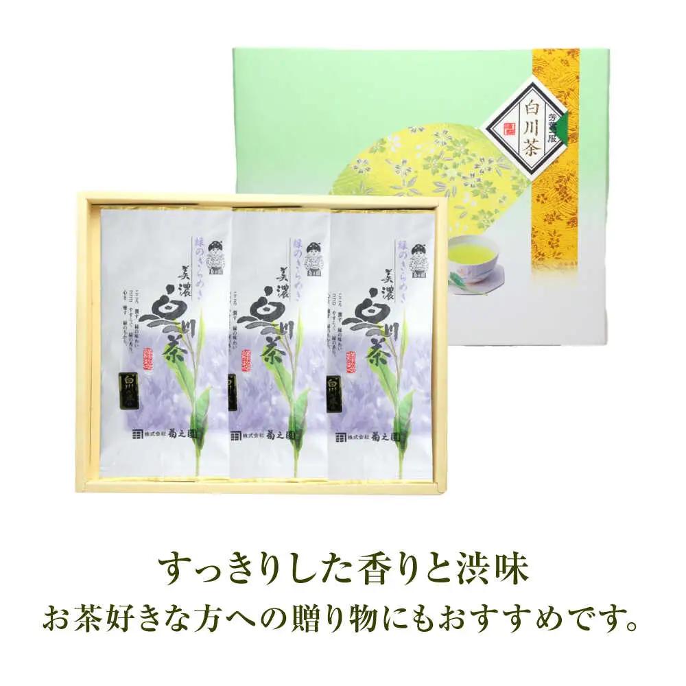 【6回定期便】本格 高級茶セット 100g×3袋 化粧箱入り / 菊之園[AWAG010]お茶ギフト