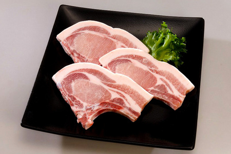 キビまる豚　骨付きロース(Lボーン)　約1kg