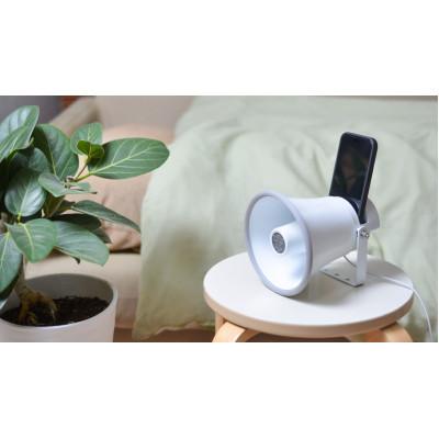 ふるさと納税 枚方市 MADE IN OSAKA スマホ用無電源スピーカー「拡音器」NMP-011C ホワイト