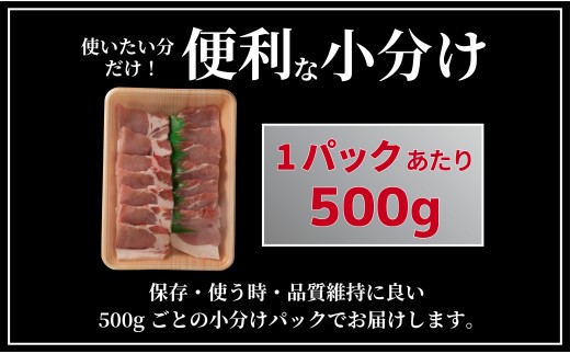 [B597］ 長崎県産豚 ロース焼肉用計1kg (500g×2)