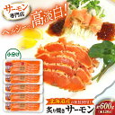 【ふるさと納税】炙り焼き サーモン 120g×5パック｜スライス 冷凍 鮭 さけ サケ 魚 魚貝類 魚介 海鮮 刺身 おつまみ オードブル おかず 惣菜 洋風 味付き 時短 簡単 グルメ 小分け 人気 [AQAJ005]