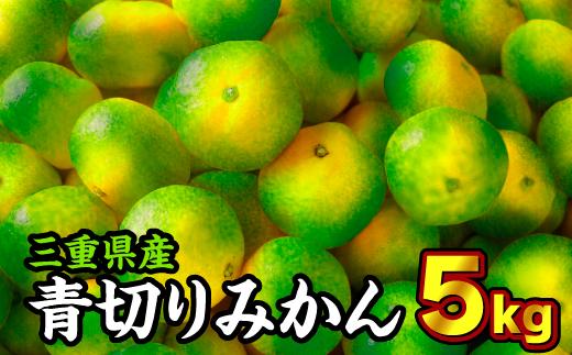 
三重県産 青切りみかん（極早生温州みかん）５kg《先行予約商品（９月〜１０月頃まで出荷予定）》II-24
