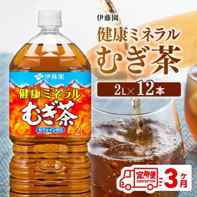 ふるさと納税 川南町 【毎月定期便】健康ミネラル むぎ茶 カフェインゼロ 2L×6本×2ケース(川南町)全3回