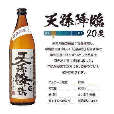ふるさと納税 西都市 神楽酒造「優等賞連続受賞」ひむかのくろうま・天孫降臨　麦・芋飲み比べ900ml×4本[3191] |  | 02