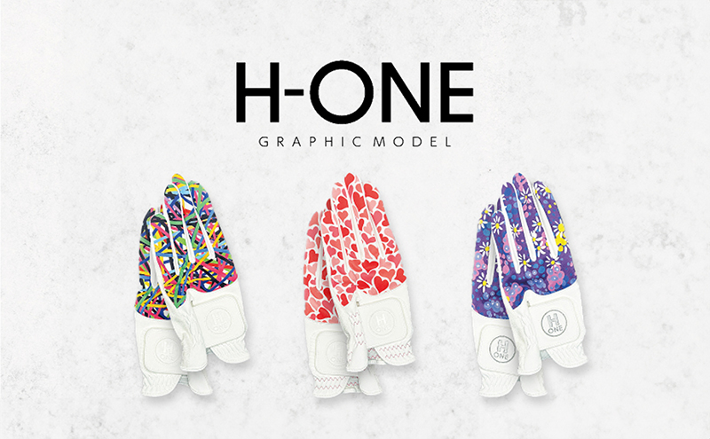 ゴルフ用手袋（レディース両手用）H-ONE Graphic (エイチ-ワン 