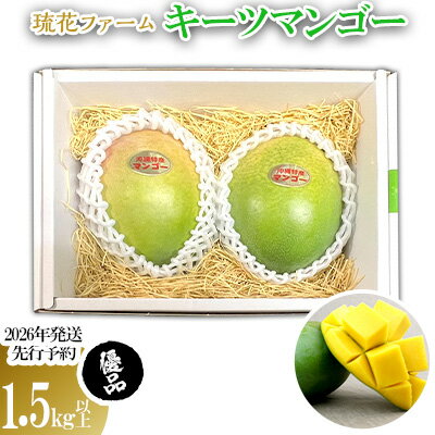 【ふるさと納税】【2026年発送先行予約】キーツマンゴー優品1.5kg以上 沖縄 おきなわ 秀品 贈答用 先行予約 ふるさと納税 送料無料 甘味 糖度 おいしい お土産 キーツ 果物 くだもの 果実 1.5キロ 箱入り 食べ物 フルーツ マンゴー