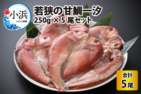 若狭の甘鯛一汐 250g たっぷり5尾セット [A-012022]