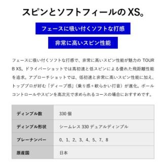 【2024年モデル】ゴルフボール TOUR B XS コーポレートカラー（ホワイト） 3ダース ～ブリヂストン ツアービー まとめ買い 大量～