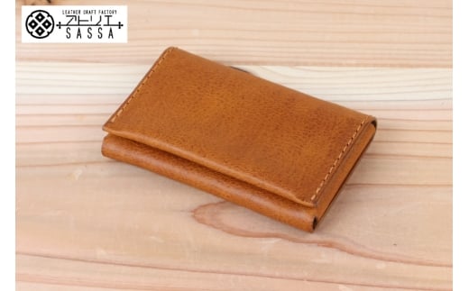 名刺入れ [アトリエSASSA 富山県 朝日町 34310573-nb] 名刺 めいし 名刺入 カードケース 革 牛革 国産 レザー 職人 手作り カードホルダー メンズ レディース