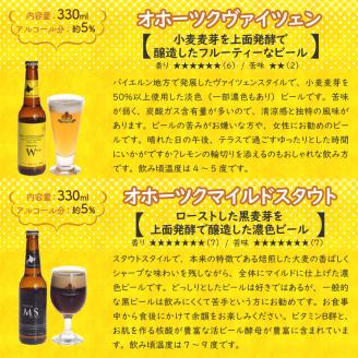 《14営業日以内に発送》オホーツクビール 8本セット( 飲料 飲み物 お酒 クラフトビール 地ビール 瓶ビール 贈答 贈り物 プレゼント お中元 お歳暮 お祝い 熨斗 のし )【028-0022】