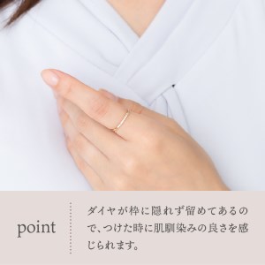 K18 genesis/ジェネシス ダイヤモンド0.1ct リング 26118