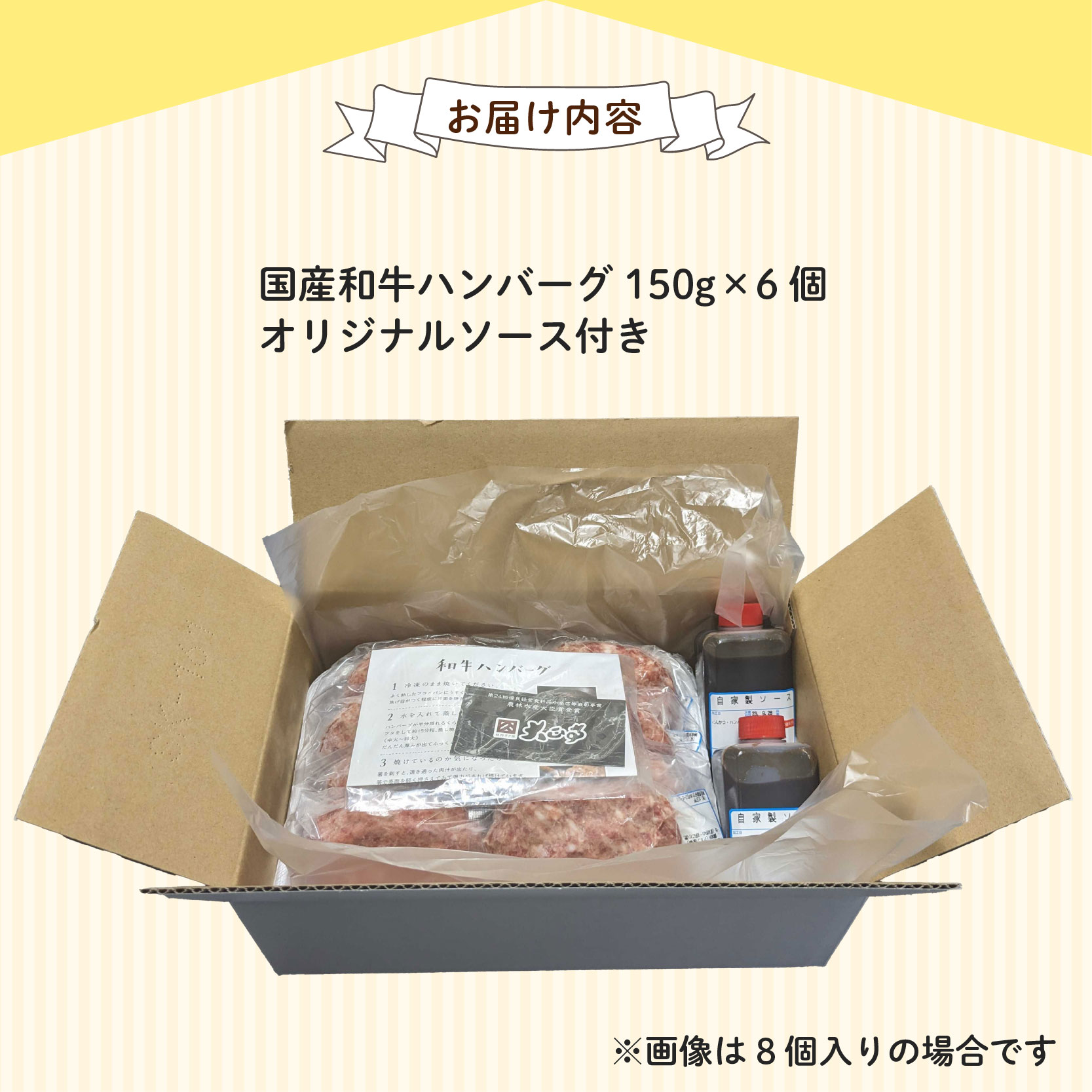 【全2回定期便】ハンバーグ 国産 和牛 900g 150g × 6個入り 創業120年 大正亭 自家製 デミグラスソース 家庭用 レシピ付き 小分け 冷凍 人気 おすすめ 静岡県 藤枝市