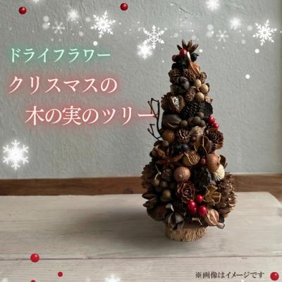 ふるさと納税 小山町 ドライフラワー クリスマス木の実ツリー