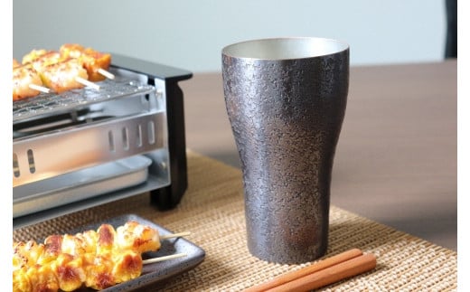 鎚起銅器職人とのコラボタンブラー「WABISABI」～和・美・咲味～【咲味】(ブラック) FCCS060006