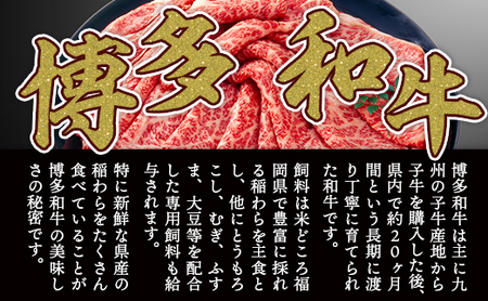 【厳選部位】【A4からA5】博多和牛サーロインしゃぶしゃぶすき焼き用　600g（300ｇ×2ｐ）DX044