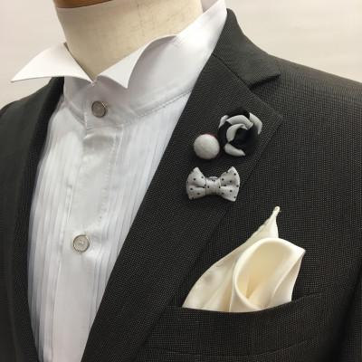 ふるさと納税 泉南市 ●ラペルピン3個セット【モノトーン系】 |  | 02