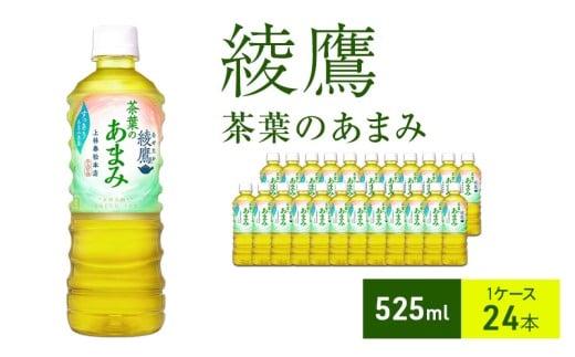 綾鷹 茶葉のあまみ 525ml 1ケース 24本 ペットボトル