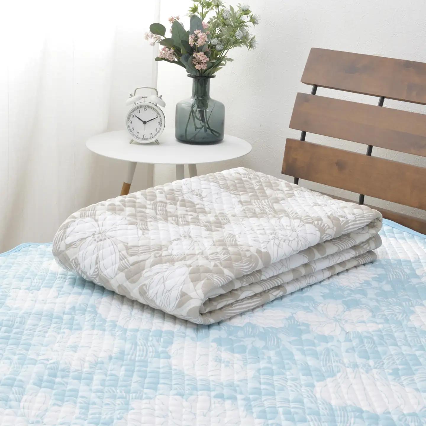 【夏の一押し】タッチクール コットン 敷パッド 1枚 【ダブル】140×205cm SN-0711PW
