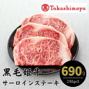 【ふるさと納税】＜高島屋選定品＞黒毛姫牛サーロインステーキ(計690g・230g×3) 鹿児島県産 黒毛和牛 和牛 国産 肉 牛肉 赤身 霜降り A4 冷凍 サーロイン ステーキ サーロインステーキ 未経産牛 ギフト プレゼント パーティー ステーキ肉【高島屋】