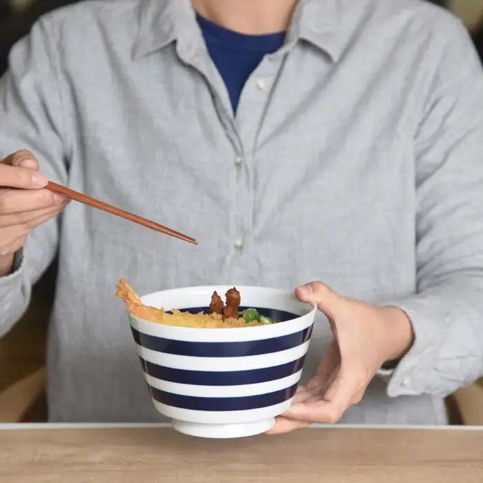 【波佐見焼】ボーダーボーダーどんぶり 4柄セット 食器 皿 【natural69】[QA51] 波佐見焼