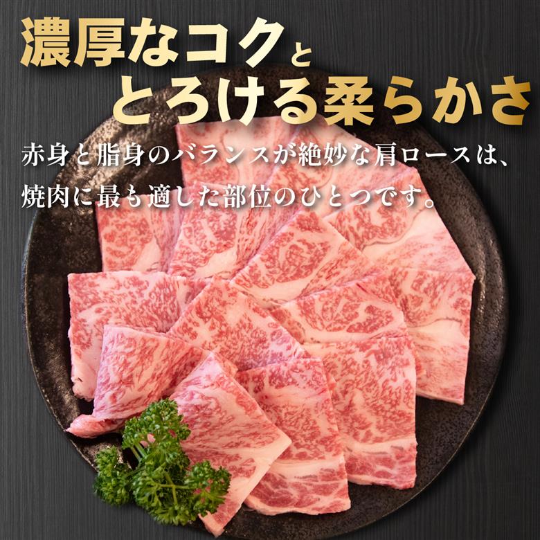 A4等級以上宮崎牛おためし肩ロース（焼肉用）400g  国産 牛肉 黒毛和牛 宮崎牛 焼肉 内閣総理大臣賞 焼肉 和牛焼肉 牛肉焼肉 ロース焼肉 国産焼肉 400g