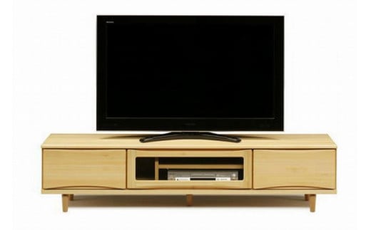【幅179.4 奥行42 高さ42】OKティアラ国産ヒノキ180テレビボード
