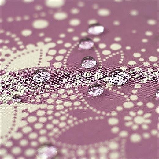 槙田商店【晴雨兼用】折りたたみ傘 kirie ドットフラワー:アメジスト