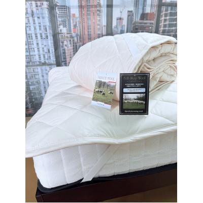 ふるさと納税 岸和田市 【セミダブル】ウオッシャブルフランスウール100%羊毛わたベッドパッド(120×200センチ)1枚