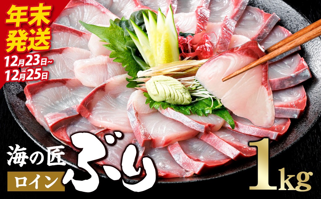 
                  ＼年末発送！先行予約／海の匠 ブリ スキンレスロイン (1kg) ぶり 鰤 刺身 国産 魚 海産物 海鮮丼 ぶりしゃぶ 冷蔵 【JP003-1223・JP003-1224・JP003-1225】【三共物商】
                