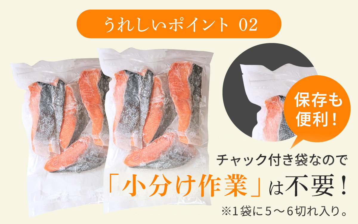 【BM06】【訳あり】塩銀鮭 切身 2.5kg(500g×5パック)
