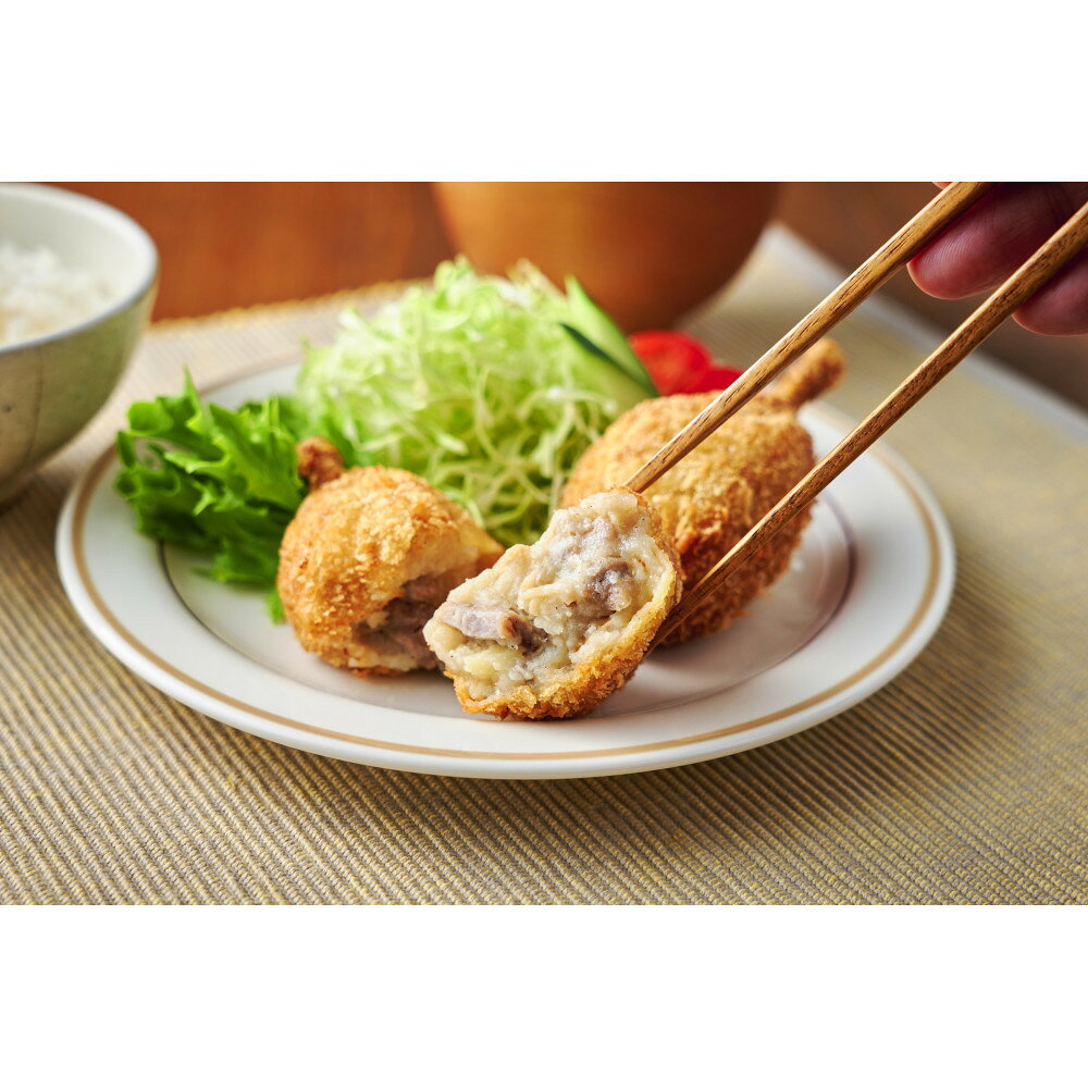 【ふるさと納税】讃岐名物 鶏骨付コロッケ　8個入り | 食品 加工食品