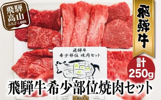 飛騨牛 希少部位 焼肉 盛り合わせ 250g 5種食べ比べ ( ヒレ / ロース / もも など ) A5等級 肉      焼肉セット 食べ比べ  天狗総本店  贈答   飛騨高山  BP015