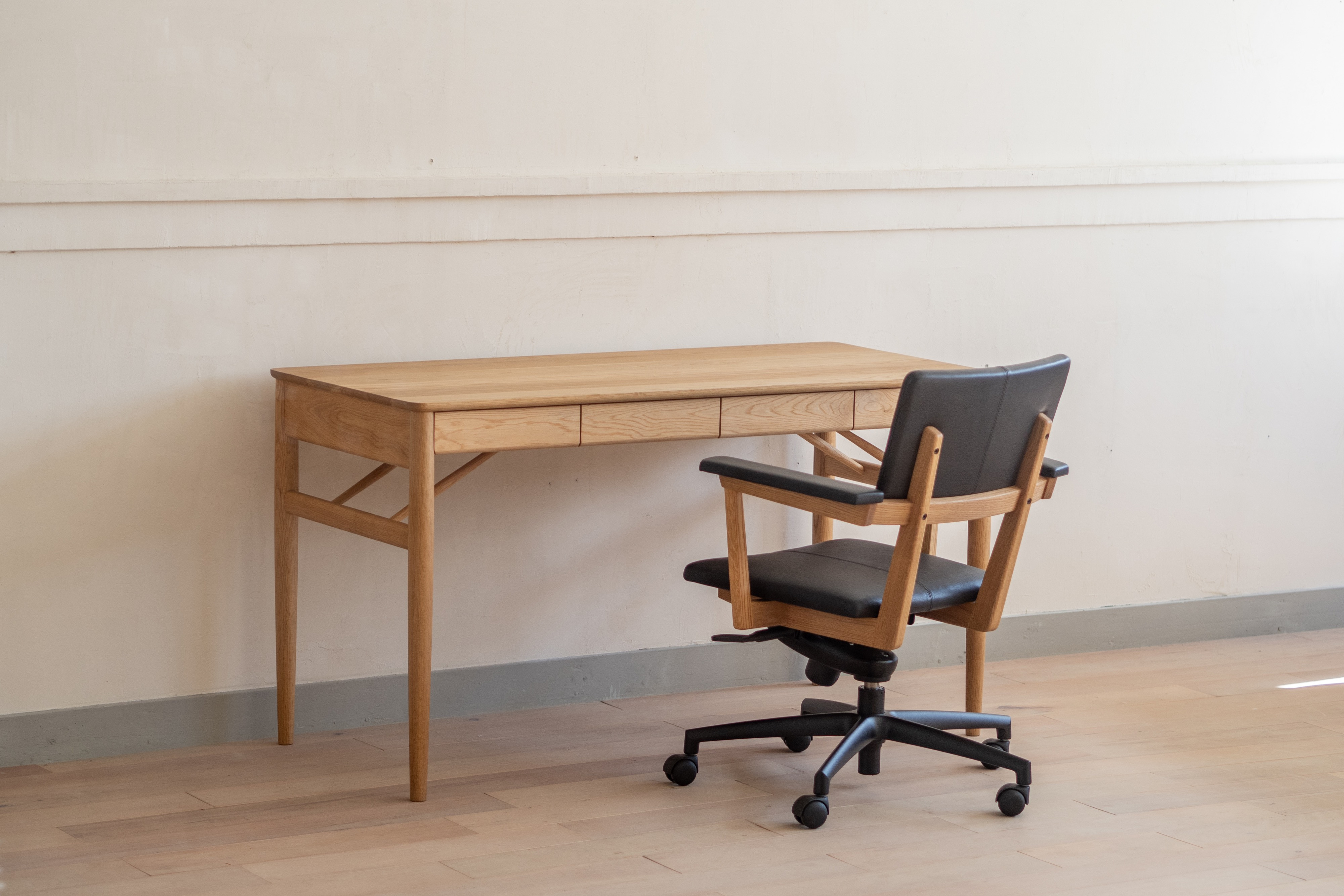
            〈北の住まい設計社〉Writing Desk & Personal Chair _OA-1407/1412（ライティングデスク＆パーソナルチェア）◆高島屋選定品◆【99000075】
          