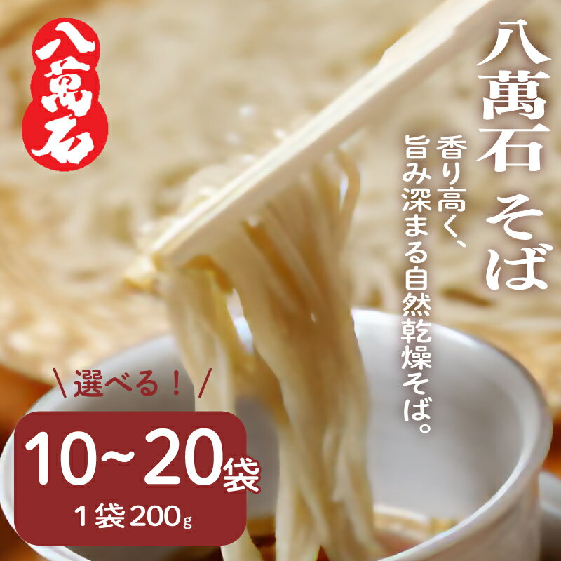 【ふるさと納税】 そば 八萬石そば 選べる 10袋 / 20袋 そば 蕎麦 ソバ 乾麺 麺 便利 備蓄 常温 国産 保管 保存 年越し 年越しそば 引っ越し 小麦粉 そば粉 熟成 自然乾燥 セット 麺類 簡単調理 人気 千葉県 旭市 大新食品株式会社
