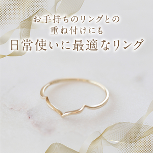 K10YG 地金リング　S-5710　リング 指輪 アクセサリー 日常使い 重ね付け ハイジュエリー ジュエリー 山梨 富士吉田
