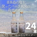 【ふるさと納税】喜界島の塩を使ったバニラ風味の島サイダー なみうちサイダー 340ml×24本 喜界島 土産 返礼品 ご当地 ギフト セット 鹿児島 奄美 送料無料 サイダー 清涼飲料水 炭酸飲料 ドリンク 塩サイダー 内祝い お返し ジュース 贈答 贈り物 プレゼント お歳暮 御歳暮