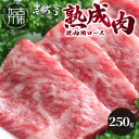 【ふるさと納税】 「熟成肉」焼肉(250g)〈焼肉 熟成肉 ロース 牛肉 ロース 250g 牛 国産 和牛 おすすめ こだわり セット バーベキュー ブレンド塩 旨味 加古川市〉