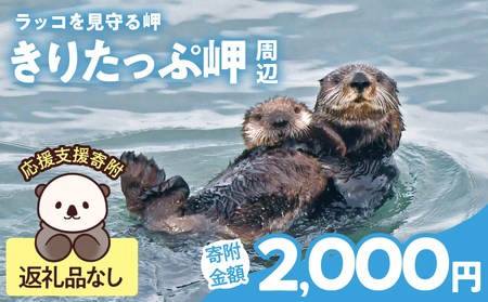 ラッコを見守る岬「きりたっぷ岬」周辺の環境整備　2000円分 返礼品なし_H0028-008